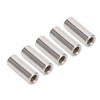20 Pcs Round Connector Nut M6x1.0 10 L25mm Rod Coupling