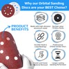 Keple Sanding Discs 125mm - Velcro Backing, Round Sandpaper Set,
