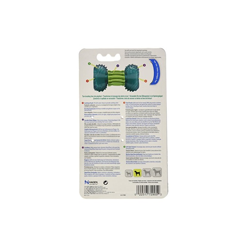 Dogit 72905 Hundespielzeug mit Zahnpflegeeffekt - Kauknochen Chew & Clean,