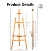 DJAR Wooden Art Easel for Painting for Adults, Hold Canvas