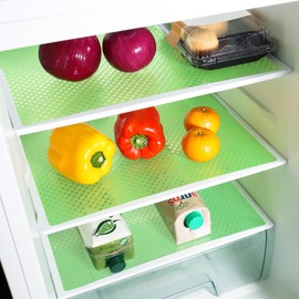 Green Fridge Liner Shelf Liners for Kitchen Cabinet Refrigerator Liners Waterproof & Oil-Proof Kitchen Cupboard Liner Non Adhesive Drawer Mats EVA Material for Shelves 11.8 x 393.7 Inches