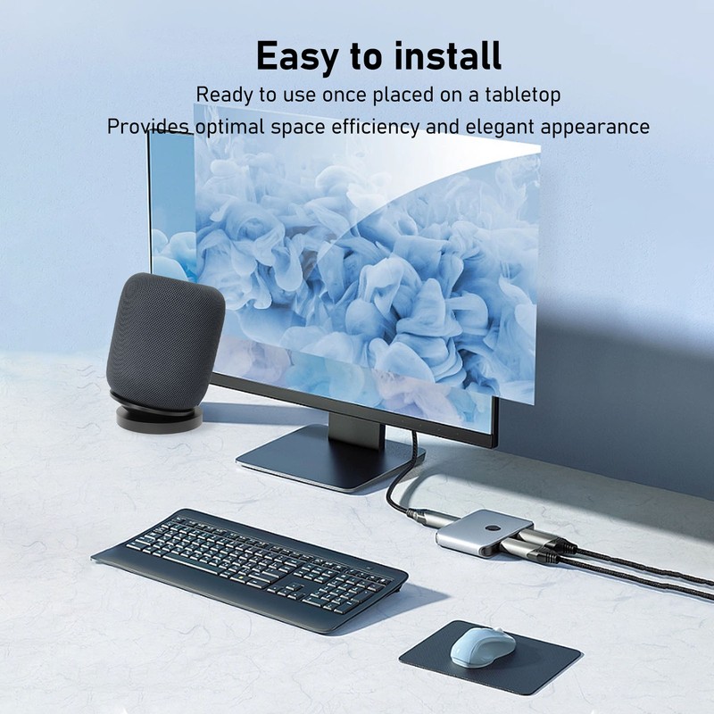 Speaker Stable Desk Holder Adjustable Lossless Sound Quality Metal Desktop