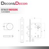 Decoranddecor Enigma Round Door Handles – Aluminium Matt Black Internal