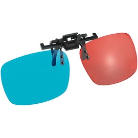 Somikon 3D Attachment Red / Cyan for Glasses Wearers Using Anaglyph Technology