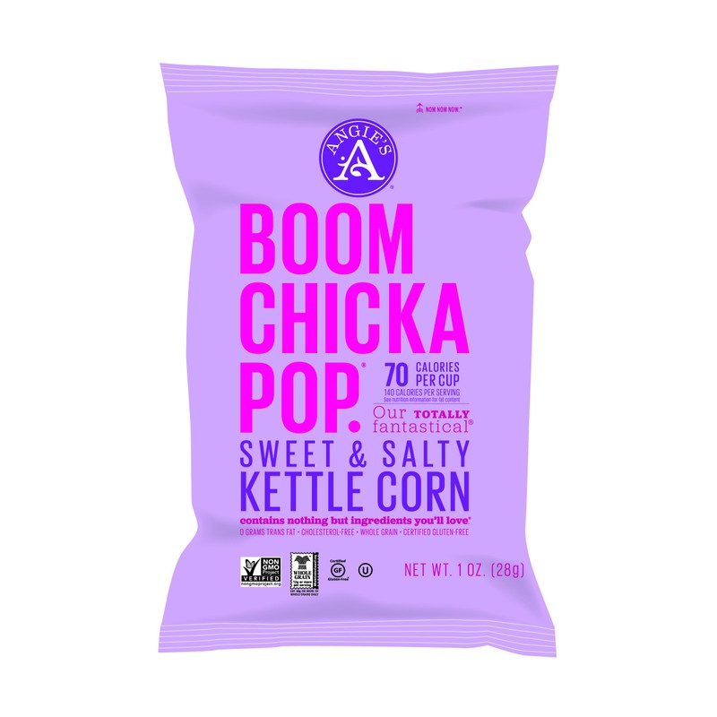 Angie's BOOMCHICKAPOP Sweet & Salty Kettle Corn Popcorn, 1 oz.