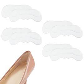 NICENEEDED 4 Pairs Heel Pads for Shoes Too Big, Heel Protectors for Loose Shoes, Heel Cushion Pads Loose Shoes Heel Protectors for Women