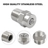 Kyuionty 2 Pack 40 Degree Surface Cleaner Tips, Stainless Steel