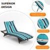 Sundale Outdoor Sunbrella Quilted Lounge Chair Cushion, Patio Acrylic Foldable