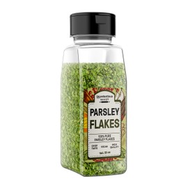 Parsley Flakes, Culinary Staple, Non-GMO, Convenient Dual-Purpose Shaker/Open Lid