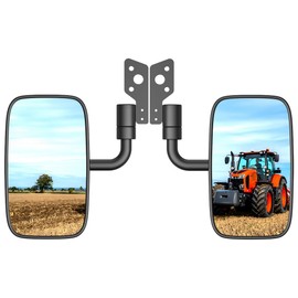 Kubota RTV Side Mirrors, 2-Pack Rearview Mirror Kit for Kubota RTV X1100C, Adjustable Convex Design, Easy-to-Install Door Hinge Mount
