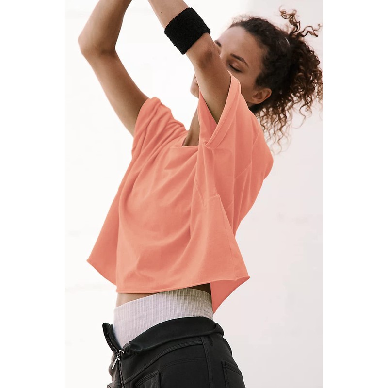 HUGOOME Cropped Workout Tee