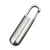 Pill Box Keychain,Stainless Steel Waterproof Pill Organizer for Outdoor Travel