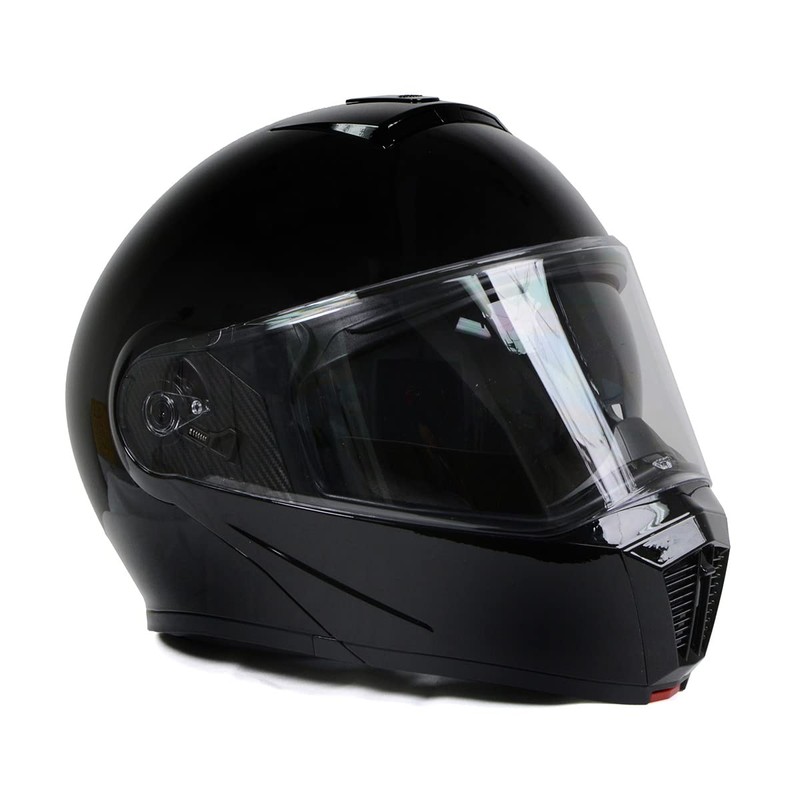 Milwaukee Helmets MPH9813DOT Gloss Black Menace DOT Approved Motorcycle Modular