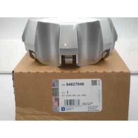 GMC Factory, OEM 2021 - 2023 GMC Sierra 2500 3500 HD Silver/Red Letters Center Cap P/N 84307951