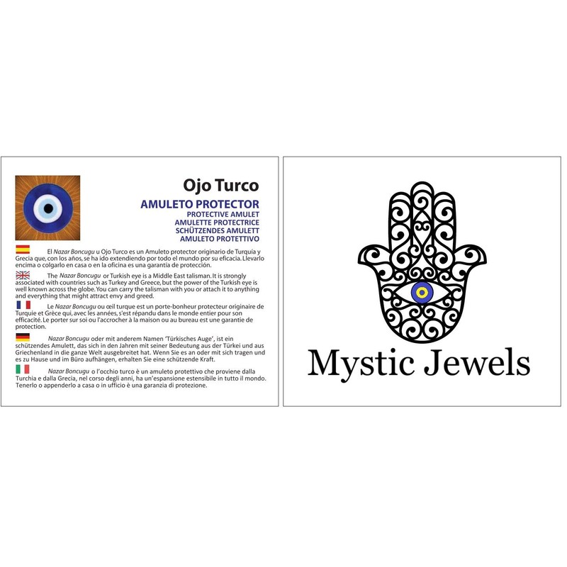 MYSTIC JEWELS - Evil Eye Crystal Wall Decoration for Home