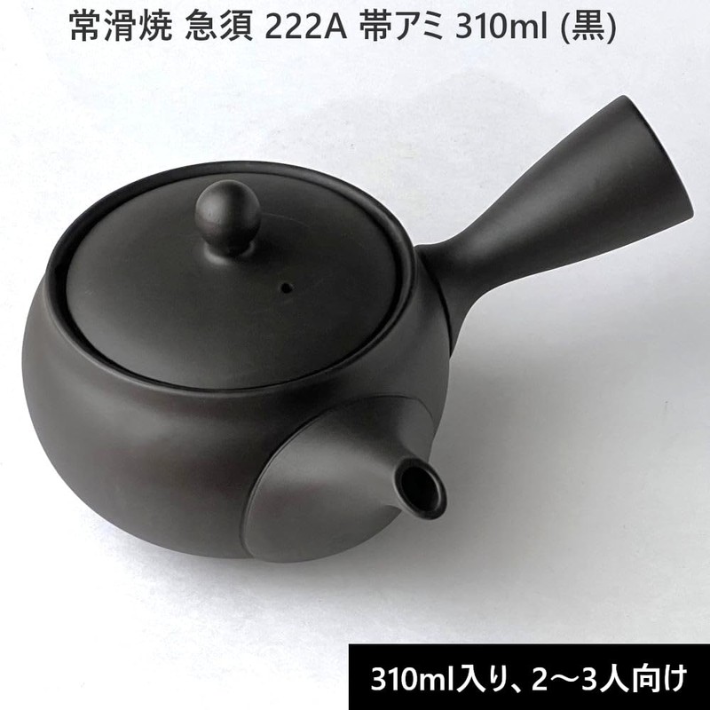 Landscape.com Tokoname Ware Teapot, 222A, Obi Ami, 10.1 fl oz