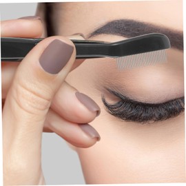 TOVINANNA 2pcs Portable Eyebrow Eyelash Comb Needle Teeth Beauty Tool for Eyebrow Shaping and Lash Separation for Daily Makeup and Travel