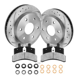 funire Front Brake Pads and Rotors Kit Automotive Replacement Brake Kits for 2011-2019 Silverado 2500 HD, 2011-2019 Sierra 2500 HD, 2011-2019 Silverado 3500 HD | 355mm(14in) for 55191&D1411-8523