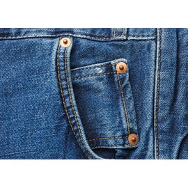 Denim Photography Backdrop, Blue Jean Fabric Background with Copper Rivets, Professional Studio Photo Props for Home Wall Decor 7X5ft Fabric