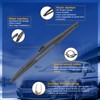 RAINTOK Windshield Wiper Blade Set Replacement for Lexus RX350 2016