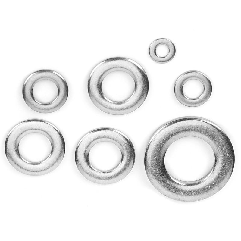 720Pcs Flat Washer Kit 304 Stainless Steel Silver Spring Gasket