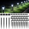 Huquary 50 Pcs Solar Outdoor Pathway Lights Bulk LED Solar