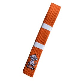 OSS Combat Sports BJJ Children Belt – IBJJF Approved, 100% Cotton, Lightweight, Durable Design, Competition-Ready, Perfect for Young Brazilian Jiu-Jitsu Practitioners. (Orange, 250 cm)