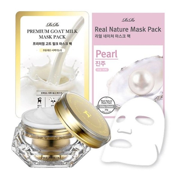 Pick and choose Lir's nourishing and moisturizing goat milk/pearl mask