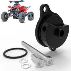 REARACE Oil Filter Cover Cap Fit for TRX450R 2006-2009, Sportrax 450 2004-2005 Alumin...