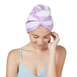 Dock & Bay Turban Hair Towel - For Home & the Beach - Super Absorbent, Quick Dry - Cabana Light - Lombok Lilac, One Size