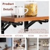 CEEYSEE Pack of 2 Folding Console 250 mm Heavy Duty