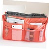 Vaguelly Portable Handbag Double Zipper Storage Bag Large Capacity Toiletries
