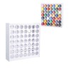 HAN SHENG 49 Holes Craft Paint Storage Organizer Wall Mounted