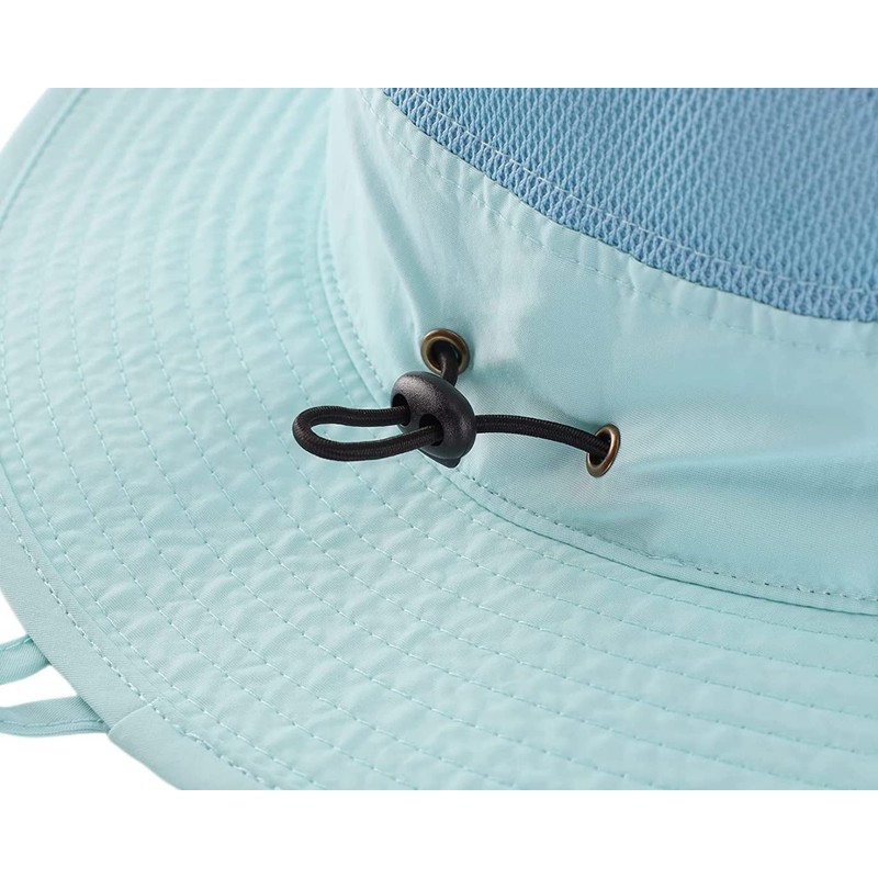 Connectile Unisex Outdoor Mesh Safari Hat, Solid, Wide Brim, UV