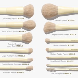 Vynestra Makeup Brushes Buttery Blends 12 Travel Face& Eye Makeup Brush Set