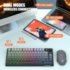75% Wireless Gaming Keyboard and Mouse Combination, with Rechargeable Battery,