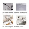 OFOWIN 2PCS Shower Head Extension Arm Stainless Steel, 1/2 PT