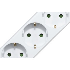 Meister Meister Steckdosenleiste 3-fach - 3er-Set - 1,4 m Kabel - wei? - mit Schalter - IP20 Innenbereich / Steckerleiste / Mehrfachsteckdose / Tischsteckdose / Tido 3-fach / 7430590