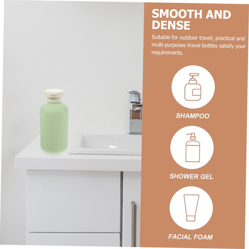 ULTECHNOVO Set of 2 Squeeze Bottles Travel Toiletry Containers Flip