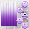 Purple Ombre Shower Curtains for Bathroom Fabric Bathroom Curtain Weights