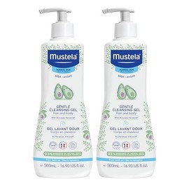 Mustela Baby Gentle Cleansing Gel - Baby Hair & Body Wash - with Natural Avocado fortified with Vitamin B5 - Biodegradable Formula & Tear-Free - 1 or 2-Pack - Various Sizes