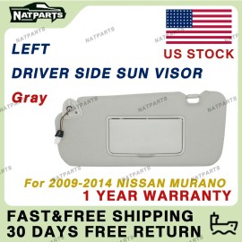 Unbranded Left Driver Side Sun Visor W/ Light Fits for  Nissan Murano2009-201