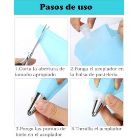 34 Piezas Set De Duyas Pasteleras Y Mangas Pasteleras, Kit Decoración Repostera Con Varios Diseños, Material PP, Ideal Para Pasteles, Cupcakes Y Galletas