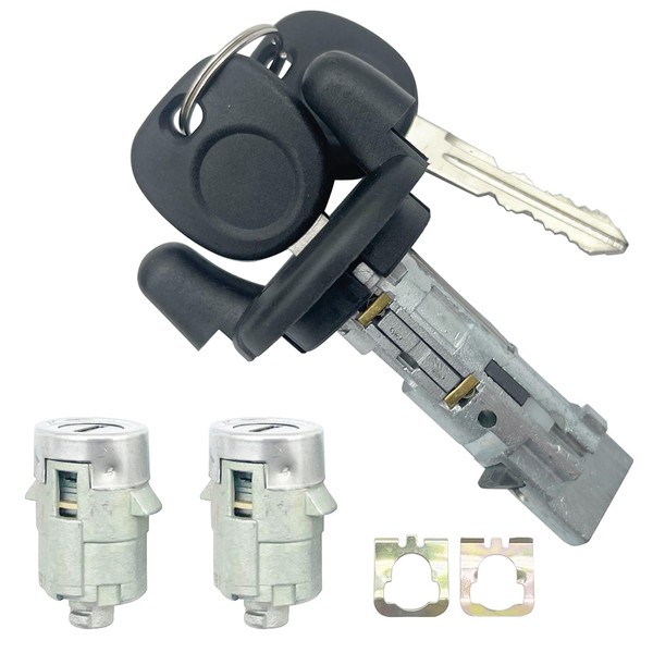 Ignition Switch Lock Cylinder and Pair Front Door Lock Cylinder