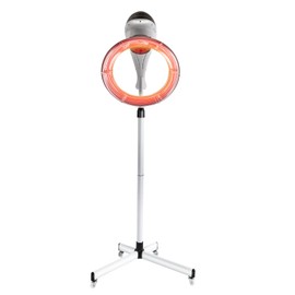 Stand Hair Dryer,360° Orbiting Infrared Hair Dryer,Orbiting Rotating Hair Processor with Rolling Base,Hair Steamer Standing Professional Color Processor Drying Perming Machine,Perm Salon Styling Grey