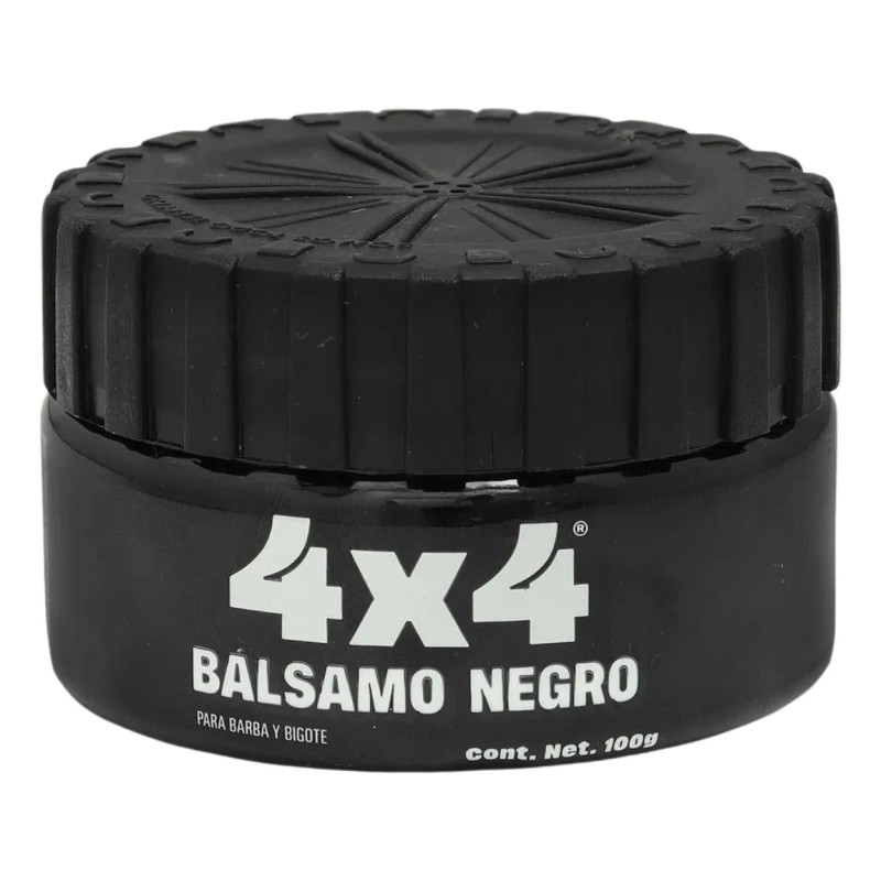 4x4 Bálsamo Negro Profesional Barba Bigote 100g Cítrica