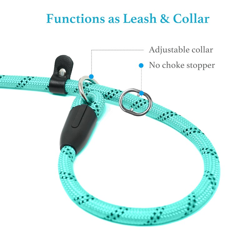 iYoShop Durable Slip Lead Dog Leash with Padded Handle and