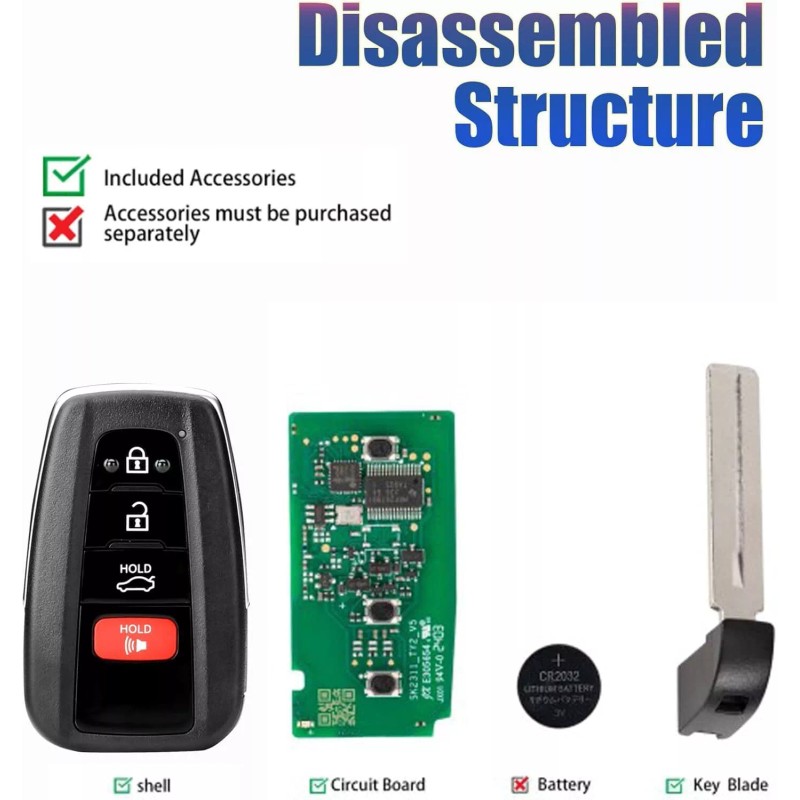 Autel iKey Universal Smart Key Style 8A-chipped 4 Button IKEYTY8A4TP