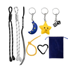 Georgie Porgy Star Moon Peace Handbag Accessories Hand Bag Pendant for Women Adults Ladies Bag Charm Accessories for Teenages School Bag Backpack Sports Bag Cute Bag Keyring Birthday Gift for Girls