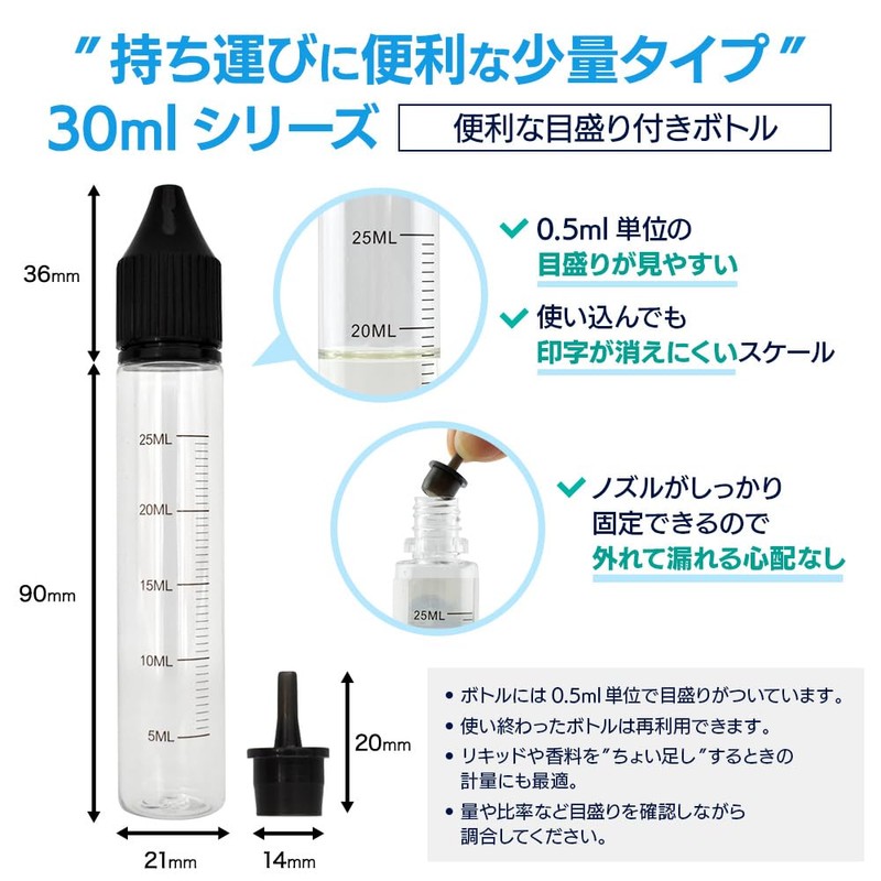 Pulpra VAPE Liquid Liquid Liquid Bottle with Convenient Scale (1.1